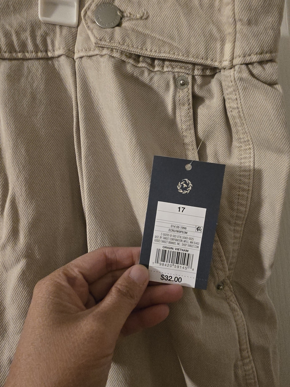 Universal Thread Straight Leg Jeans in Beige